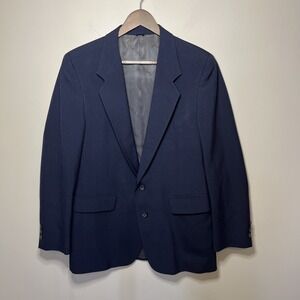 VTG 80s Givenchy Gentleman Paris Blazer Tailored for Greenstreet's Navy Blue 40R
